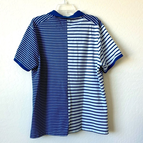 NIKE Men's Golf Dri-Fit Blue Stripe Polo Shirt XL - Picture 7 of 7